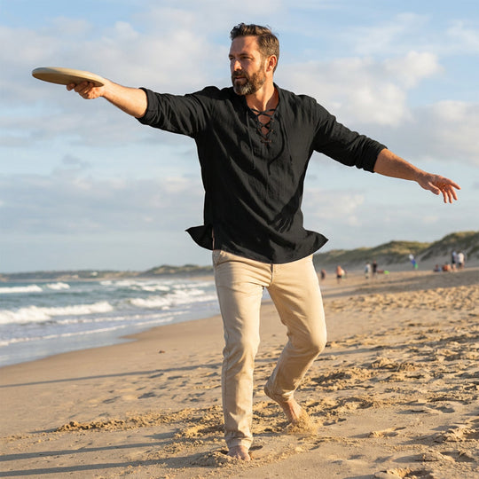 2026 Hot Pick 🔥 50% OFF – Men’s Casual Lace-Up Shirt