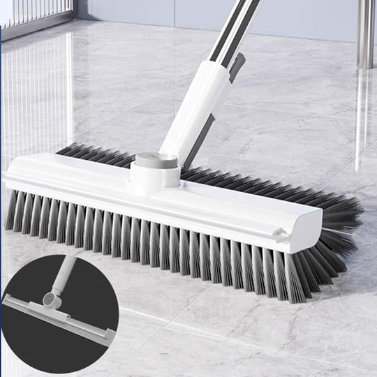 Floor Scrub Brush with Long Handle, cleaning brush,3 in 1 Scrape and Heavy-Duty Stiff Bristle Scrubber Brush for Cleaning Shower Bathroom, Patio, Garage, Kitchen, Wall and Deck,Christmas Gifts