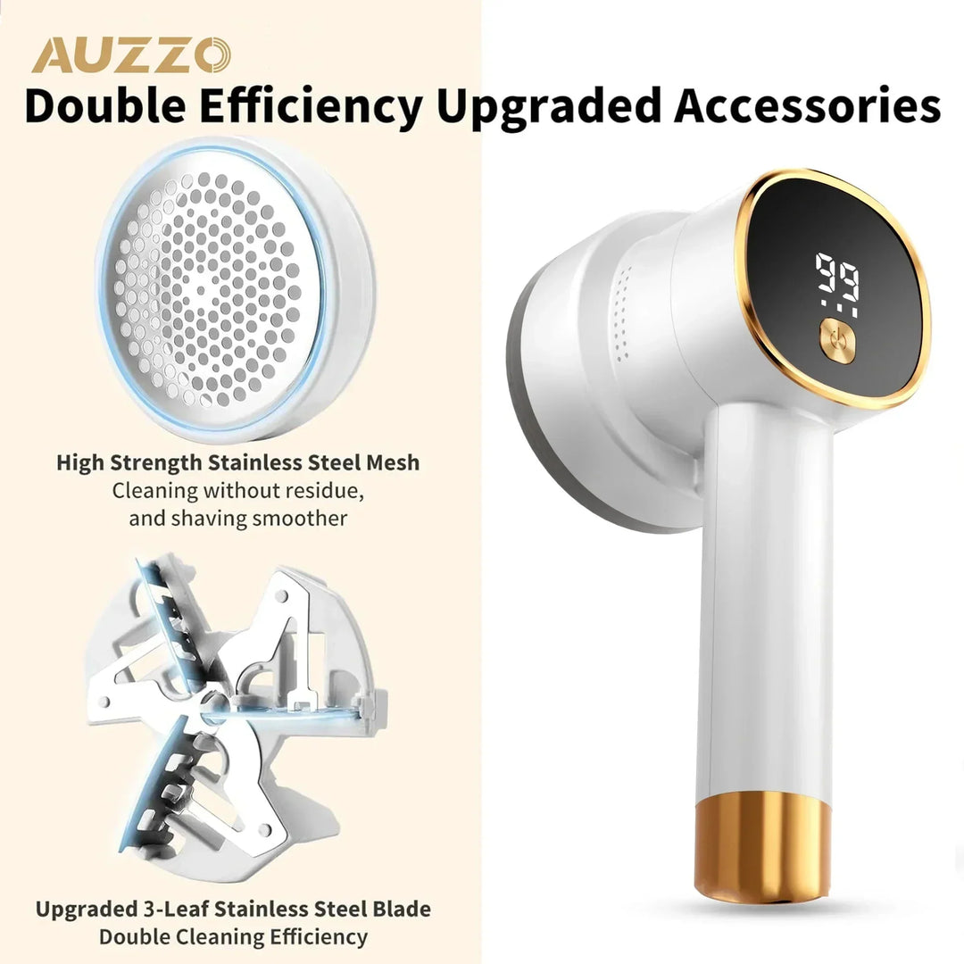 Lint remover quickly removes lint, fluff, and animal hair from coats, sweaters, and knitwear