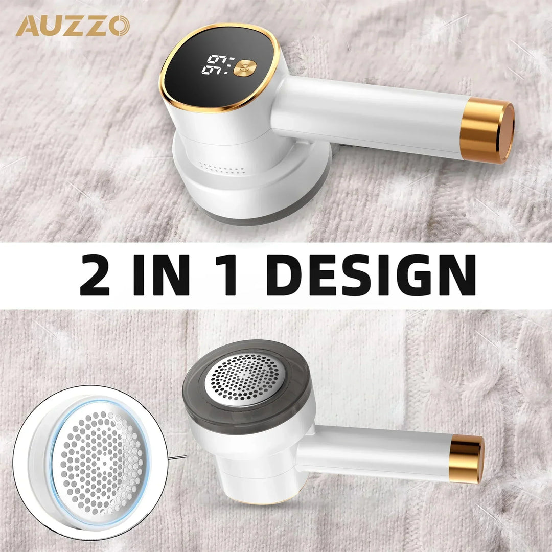 Lint remover quickly removes lint, fluff, and animal hair from coats, sweaters, and knitwear