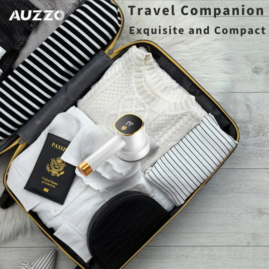 Lint remover quickly removes lint, fluff, and animal hair from coats, sweaters, and knitwear