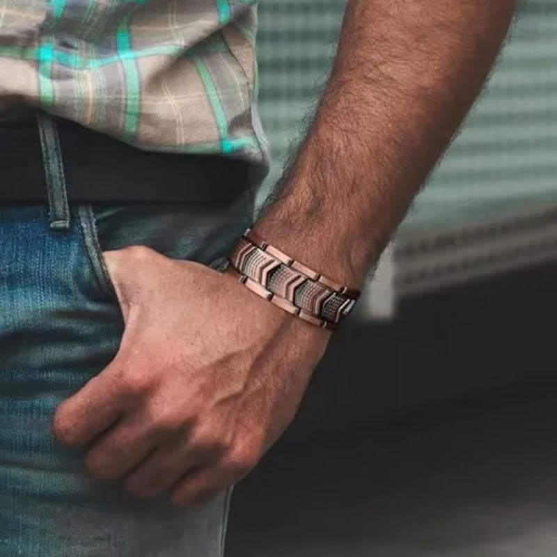 Cross Double Row Magnetic Bracelet - Found your stress-relief secret, Magnetic Wellness Boost