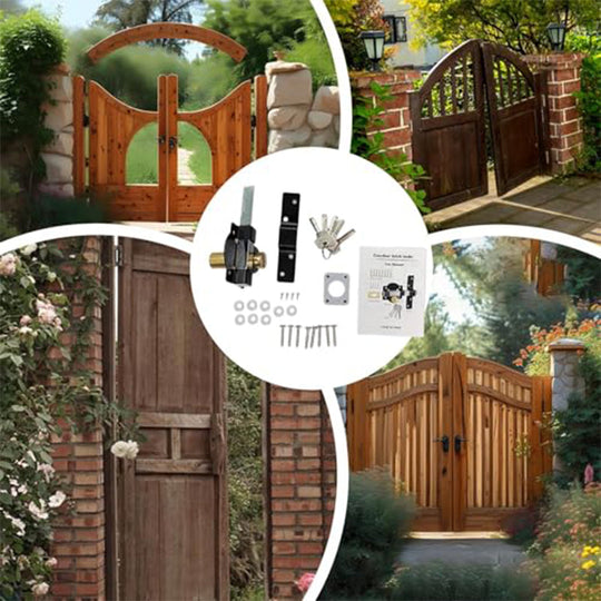 50/70mm Long Throw Gate Lock with 5 Keys