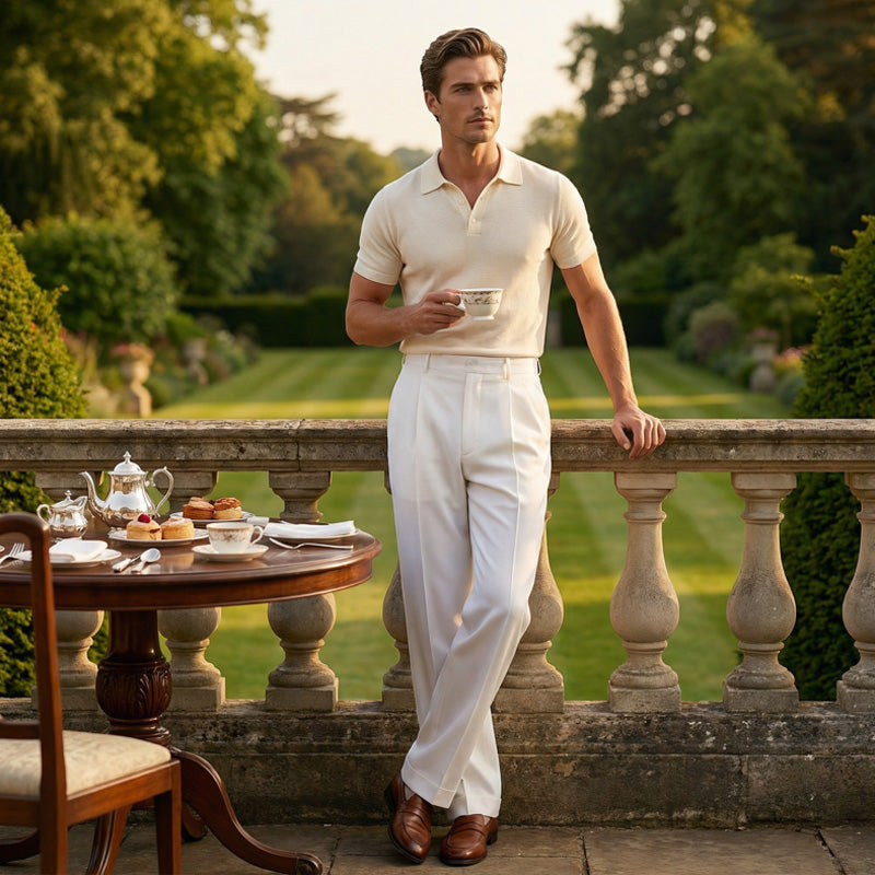 🥳2026 HOT SALE🥳💞50K+ SOLD!☀️☕50% OFF! Men's Casual Wide-Leg Pants – Breezy pleated front, easy pull-on style. Dress up or down for any summer day. A wardrobe essential. 👖🕊️