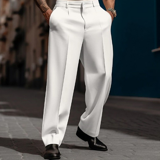 🥳2026 HOT SALE🥳💞50K+ SOLD!☀️☕50% OFF! Men's Casual Wide-Leg Pants – Breezy pleated front, easy pull-on style. Dress up or down for any summer day. A wardrobe essential. 👖🕊️