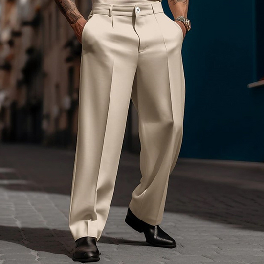 🥳2026 HOT SALE🥳💞50K+ SOLD!☀️☕50% OFF! Men's Casual Wide-Leg Pants – Breezy pleated front, easy pull-on style. Dress up or down for any summer day. A wardrobe essential. 👖🕊️