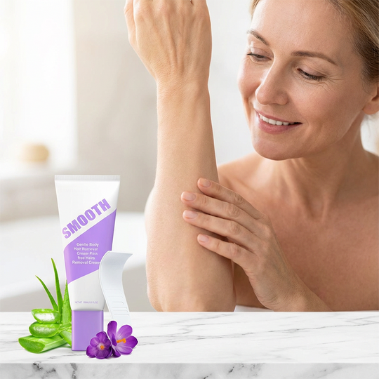 Bikini Pain-Free Hair Removal Cream for Sensitive Skin, Hypoallergenic Formula-Gentle & Fast-Acting Depilatory with Citrus Scent, Aloe & Hyaluronic Acid for Soothing Care, Suitable for Men & Women