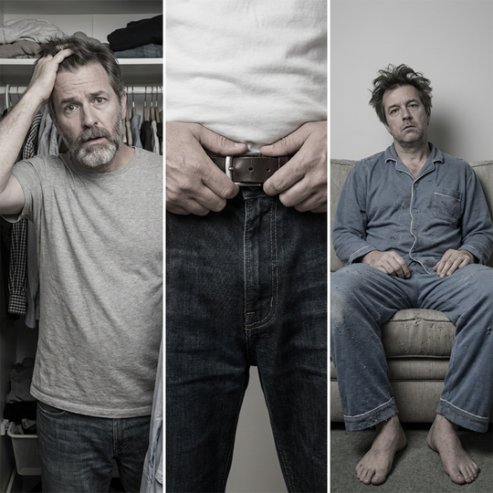 ⏳LAST DAY SALE 50% OFF💕Men's Graphic Print Pullover & Pants Set