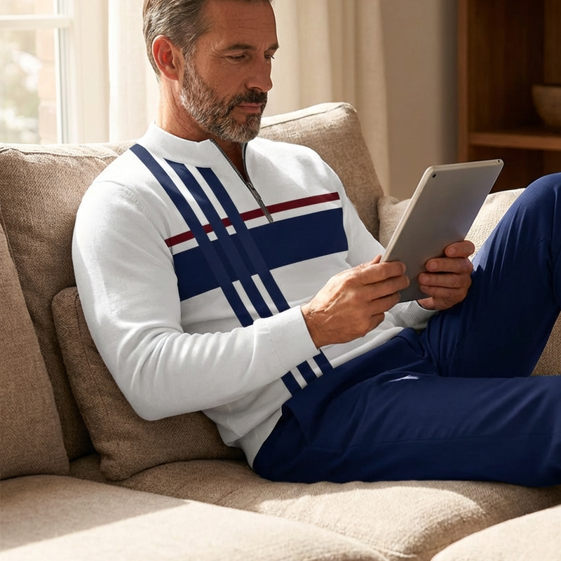 ⏳LAST DAY SALE 50% OFF💕Men's Graphic Print Pullover & Pants Set