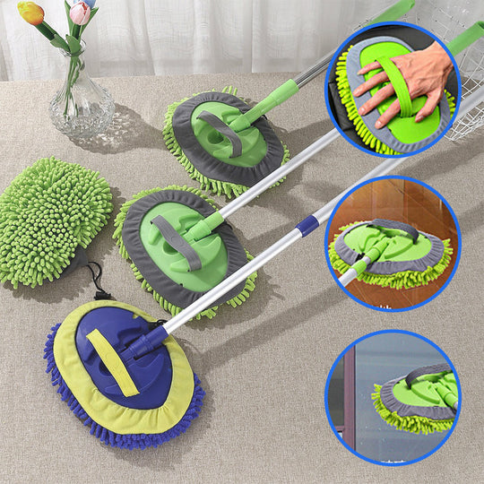 Durable Aluminum Long Handle Telescopic Car Wash Mop