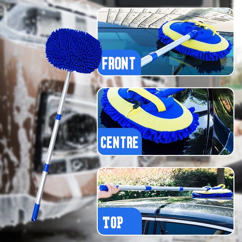 Durable Aluminum Long Handle Telescopic Car Wash Mop