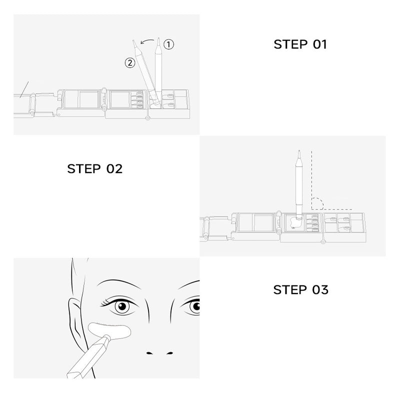 💋3-in-1 Kit: Eyeliner and Lower Lash Stamp