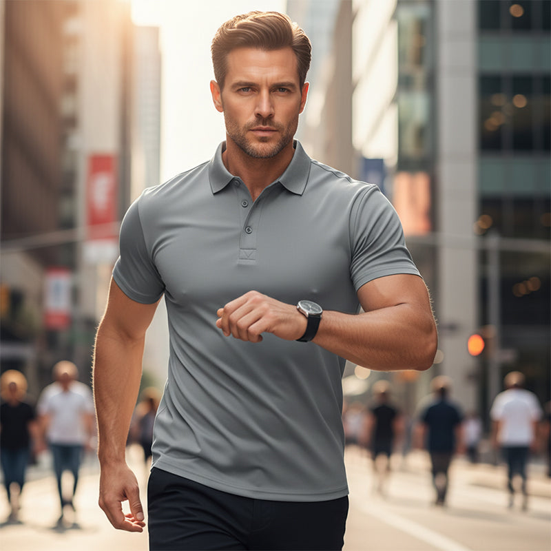 🥳2026 HOT SALE🥳💞50K+ SOLD!👔⚡ 50% OFF!👕Men's Quick-Dry Short-Sleeve Lapel T-Shirt