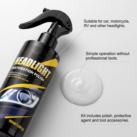 Professional Headlight Polish and Sealant Kit