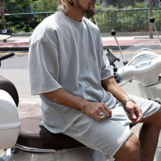 💎 -50% ON SOLID COLOR SPORTS SETS! 💎 Moisture-Wicking Comfort, Loose Fit & Perfect for Gym to Street 🏃‍♂️👕