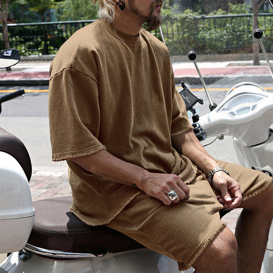 💎 -50% ON SOLID COLOR SPORTS SETS! 💎 Moisture-Wicking Comfort, Loose Fit & Perfect for Gym to Street 🏃‍♂️👕