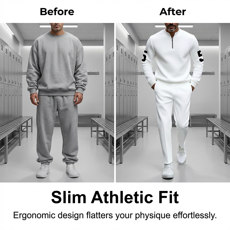 📢📢50% OFF ⏰Men's Half-Zip Top & Pants 2-Piece Set