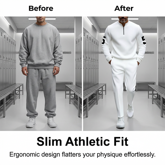 📢📢50% OFF ⏰Men's Half-Zip Top & Pants 2-Piece Set