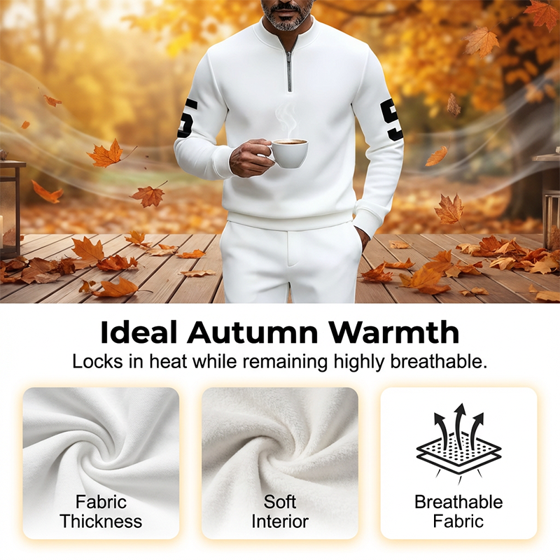 📢📢50% OFF ⏰Men's Half-Zip Top & Pants 2-Piece Set