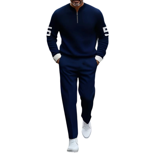 📢📢50% OFF ⏰Men's Half-Zip Top & Pants 2-Piece Set