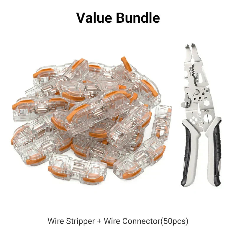 ⚡ 49% OFF TOOL-FREE TERMINALS! ✨ Tool-free installation & secure copper connection for all cable types 🔌