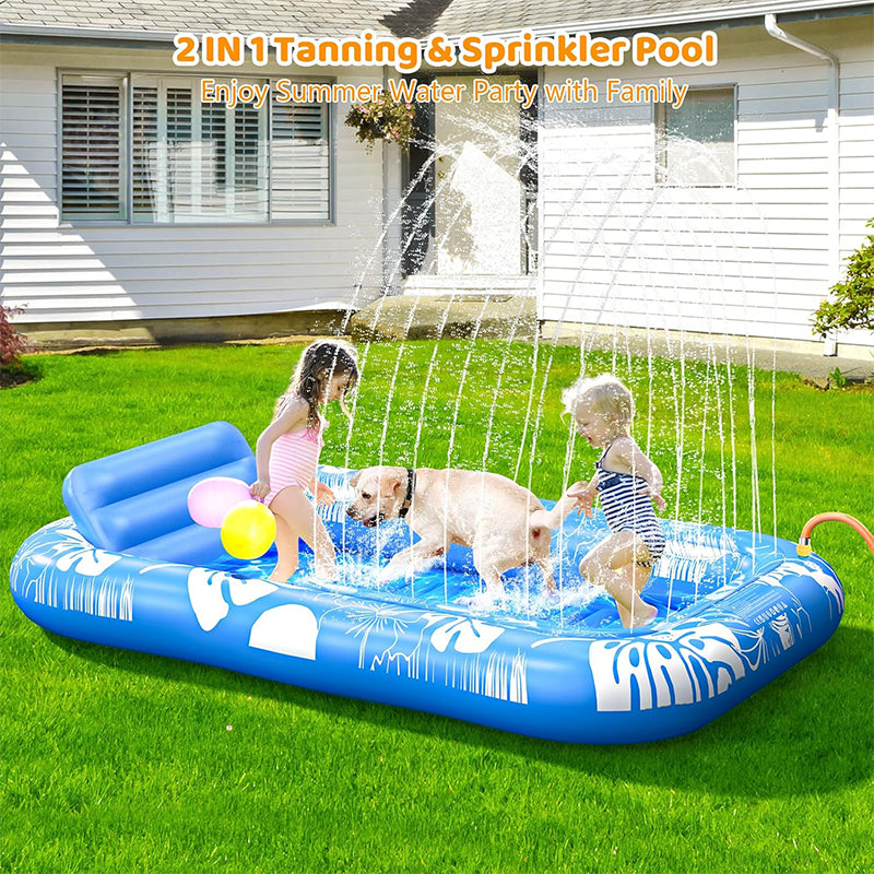 ⏳Limited-time offer: 50% off💥Inflatable pool lounger with cushion