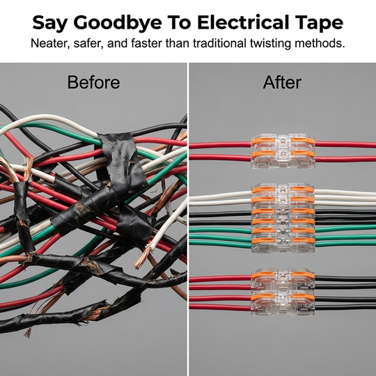 ⚡ 49% OFF TOOL-FREE TERMINALS! ✨ Tool-free installation & secure copper connection for all cable types 🔌