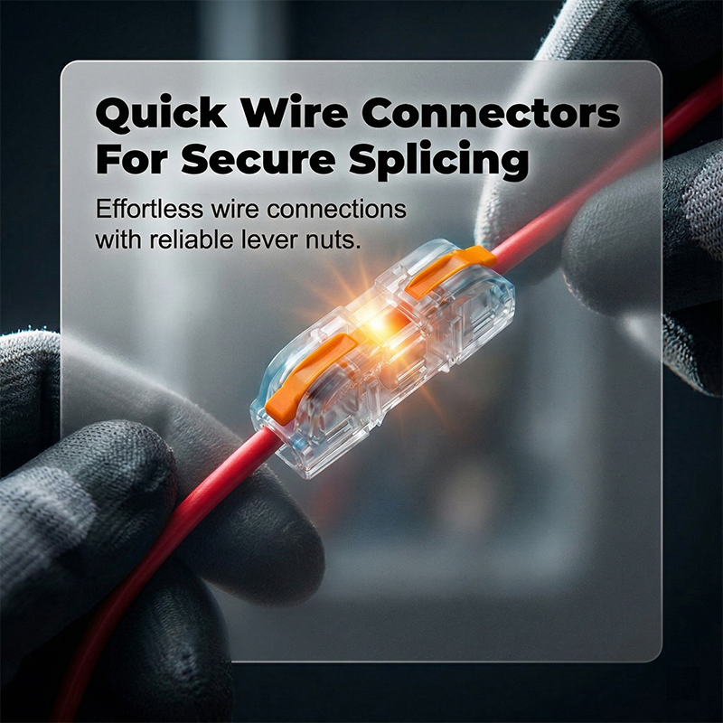 ⚡ 49% OFF TOOL-FREE TERMINALS! ✨ Tool-free installation & secure copper connection for all cable types 🔌