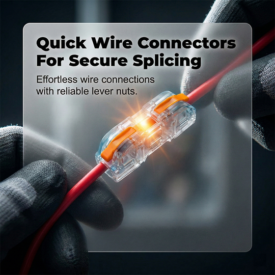 ⚡ 49% OFF TOOL-FREE TERMINALS! ✨ Tool-free installation & secure copper connection for all cable types 🔌