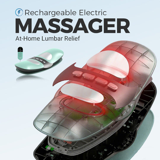 Rechargeable Electric Lumbar Massager with Heat