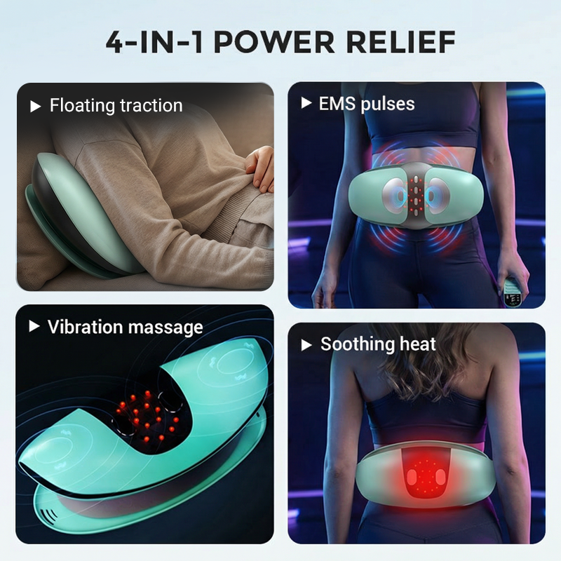 Rechargeable Electric Lumbar Massager with Heat
