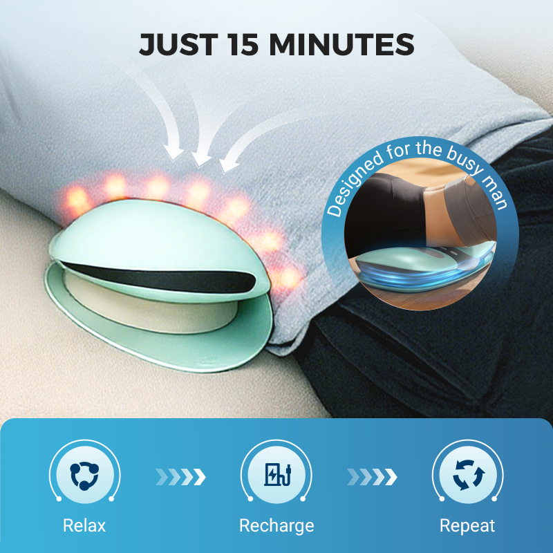 Rechargeable Electric Lumbar Massager with Heat