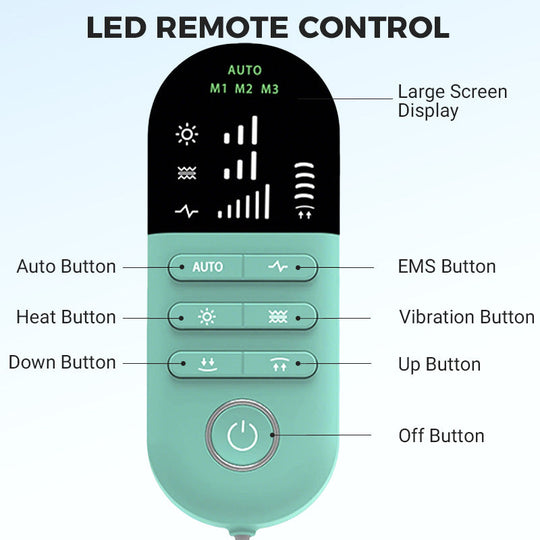 Rechargeable Electric Lumbar Massager with Heat