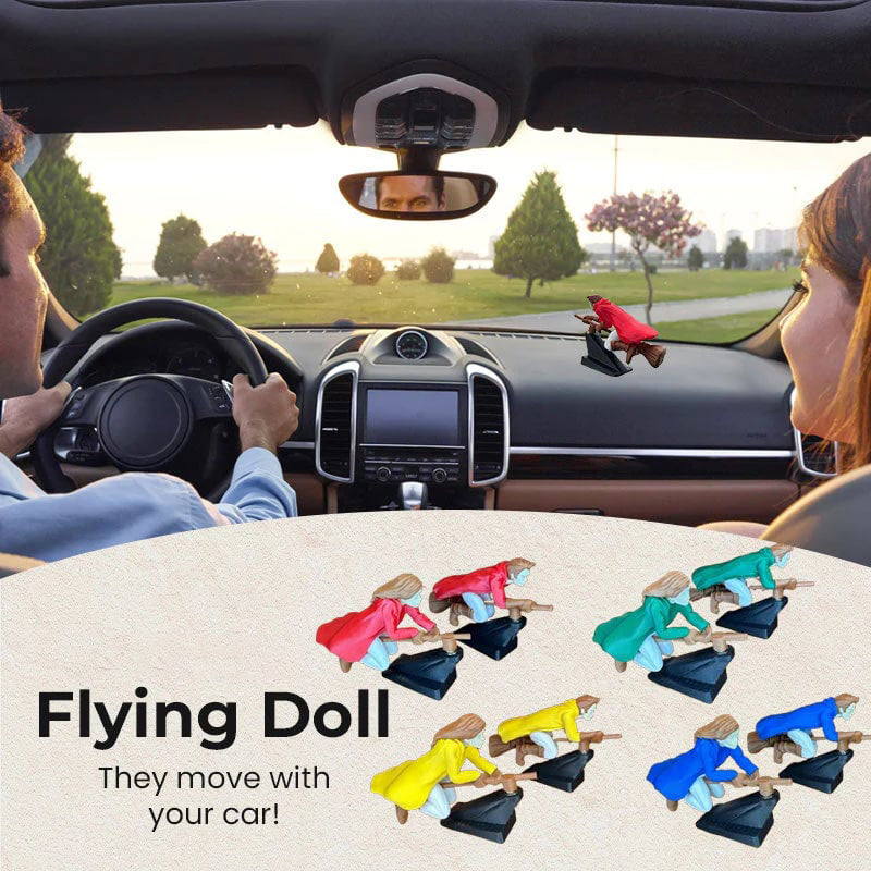 🚗Magical Broomstick Car Dashboard Ornament