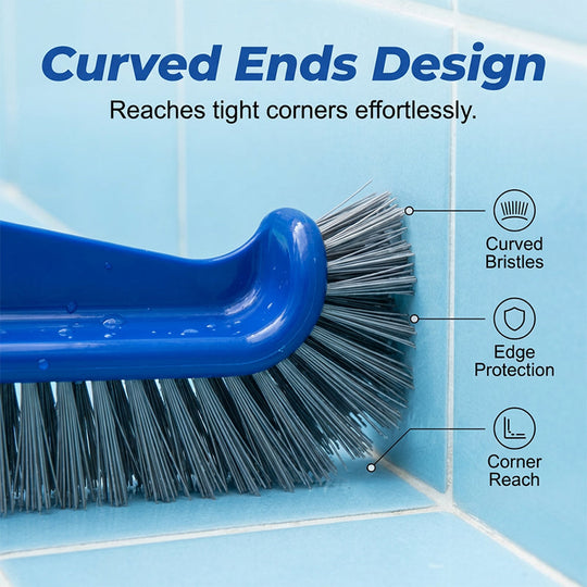 Wide Pool Brush Head with Curved Ends