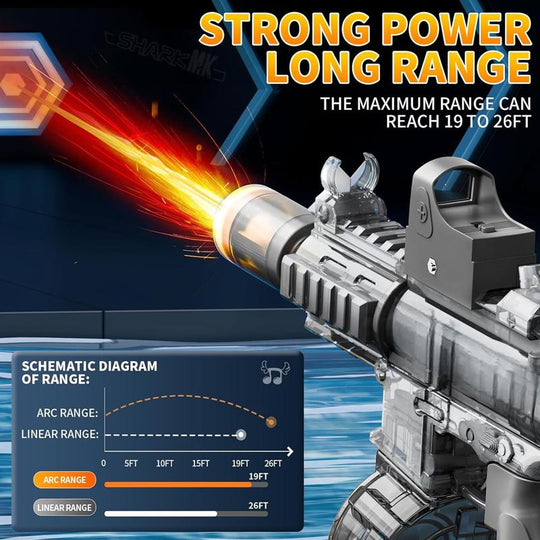 Automatic Electric Water Gun with High-Capacity Drum