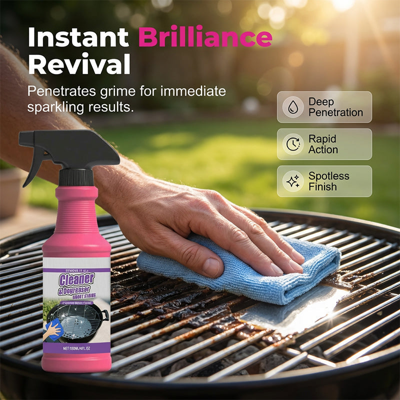 🔥 Fast-Acting Heavy-Duty Grill Degreaser Spray – Cuts Grease in Seconds ✨