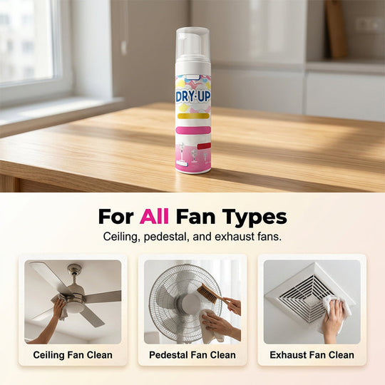 No-Rinse Fan Cleaner Spray