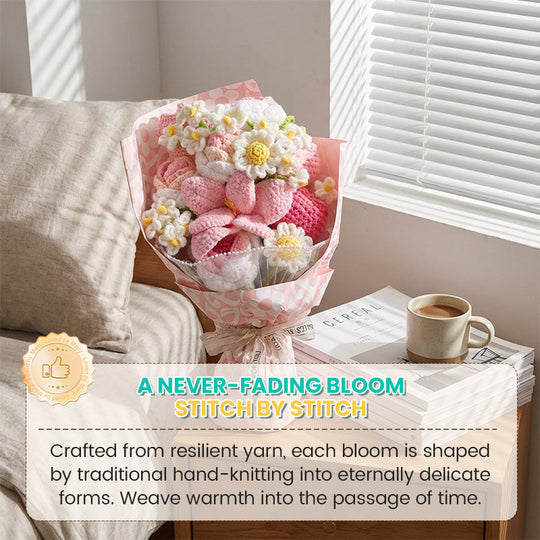 🔥 Handmade crocheted flower bouquet 💐✨
