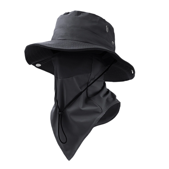 🧢 50% OFF NOW ! ⚡ Breathable Fisherman Hat with Detachable Face Mask – Sun Protection, Ventilated & Removable Mask Design ☀️
