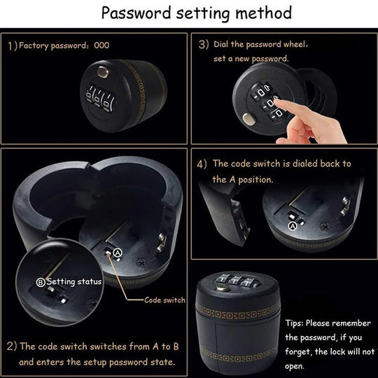 Universal Bottle Cap Combination Lock