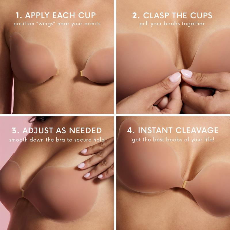 Strapless Self-Adhesive Bra for Backless Dresses