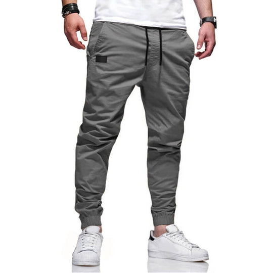 👖 50% OFF NOW! 🏃 Men's Casual Joggers – Drawstring Elastic Waist, Slim Fit & High Stretch – Perfect for All Seasons 🌧️