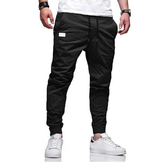 👖 50% OFF NOW! 🏃 Men's Casual Joggers – Drawstring Elastic Waist, Slim Fit & High Stretch – Perfect for All Seasons 🌧️