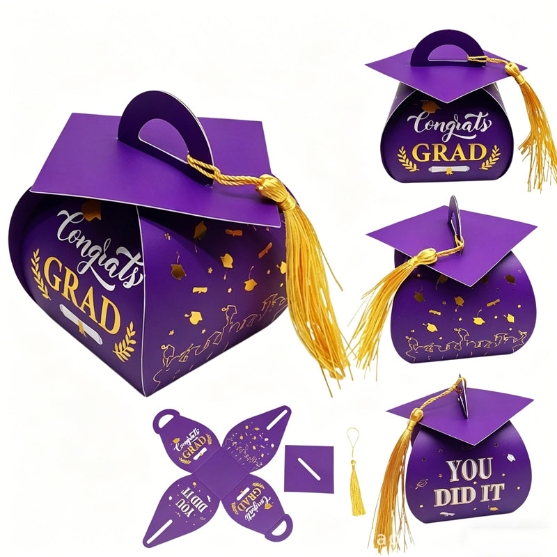 Mortarboard Shaped Party Favor Box