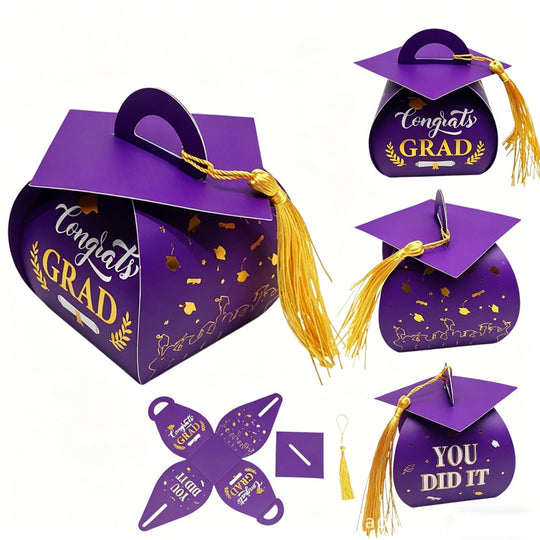 Mortarboard Shaped Party Favor Box
