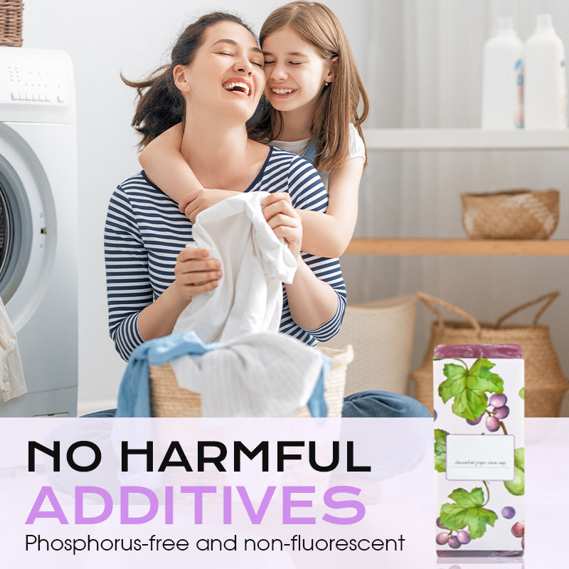 💜 Final 3 hours Buy 1 Get 1 Free!! 💜Portable Grape-Scented Cleaning Soap - Suitable for Makeup Brushes and Clothing