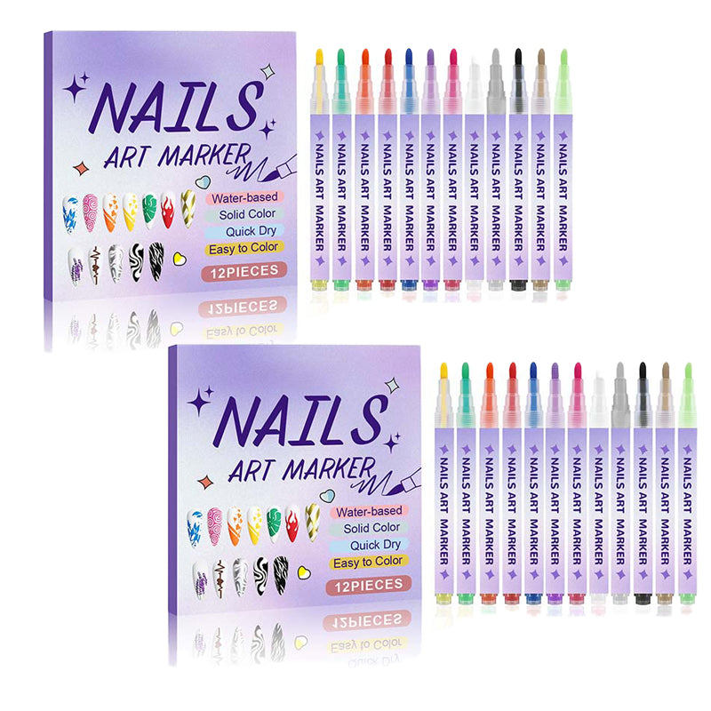 DIY Nail Art Marker Pen Set