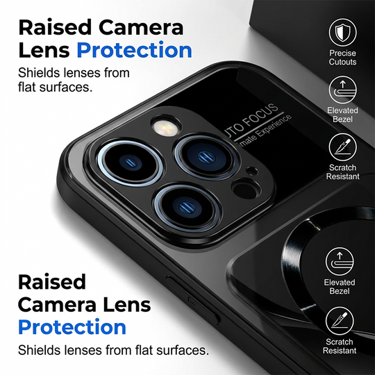 📱 50% OFF NOW!🧲 Magnetic Tempered Glass Phone Case – Shockproof & MagSafe Compatible – Premium Protective Cover ✨