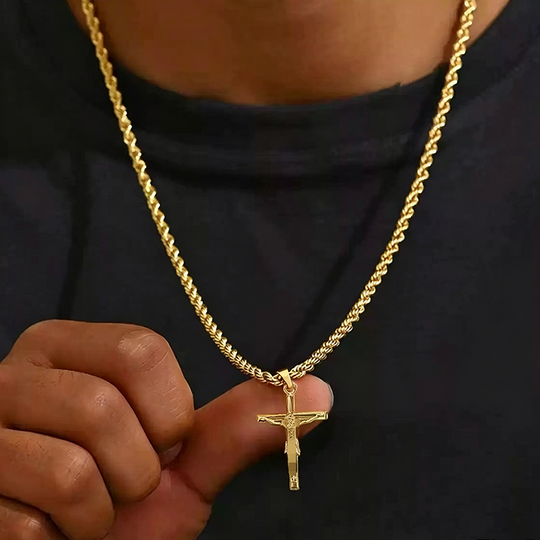 Crucifix Pendant Necklace for Men & Women